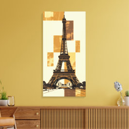 Impressão Em Tela Torre Eiffel