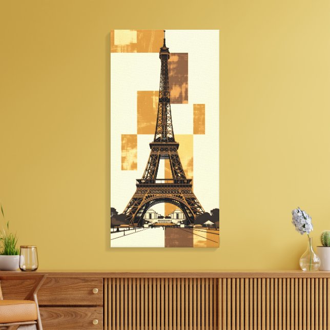 Impressão Em Tela Torre Eiffel (Insitu(Sala de estar))