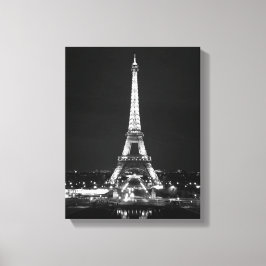 Impressão Em Tela Torre Eiffel à Noite