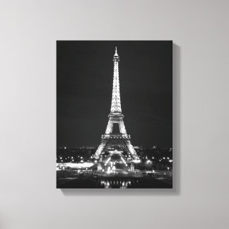 Impressão Em Tela Torre Eiffel à Noite