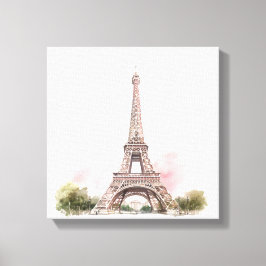 Impressão Em Tela Torre Eiffel de Paris em Tela