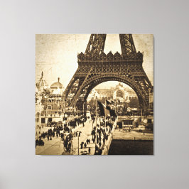 Impressão Em Tela Torre Eiffel na Exposição Universitária 1900