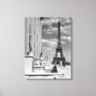 Impressão Em Tela Torre Eiffel Palácio Chaillot França Paris antigo
