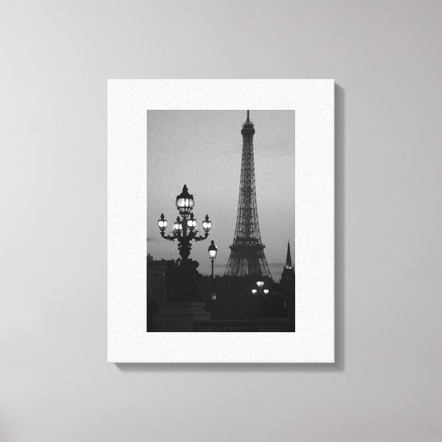Impressão Em Tela Torre Eiffel Paris (Frente)