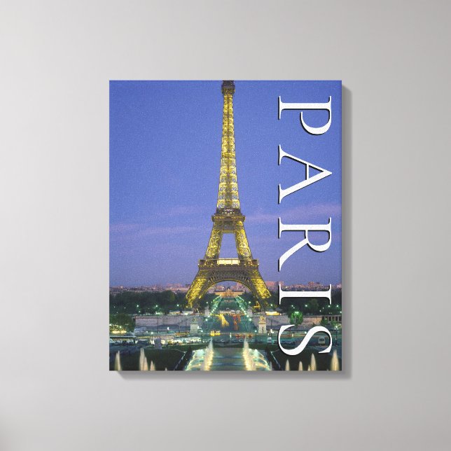 Impressão Em Tela Torre Eiffel | Paris, França (Frente)