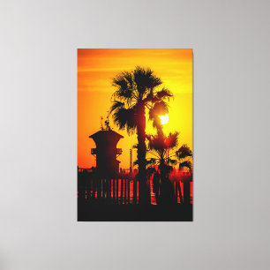Impressão Em Tela Torre Zero Pôr do Sol (Tela 152 cm x 102 cm)