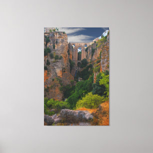 IMPRESSÃO EM TELA TORREANDO ACIMA - RONDA, ESPANHA