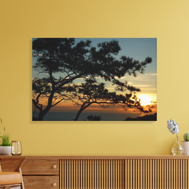 Impressão Em Tela Torrey Pine Sunset I California Landscape (Insitu(Sala de estar))