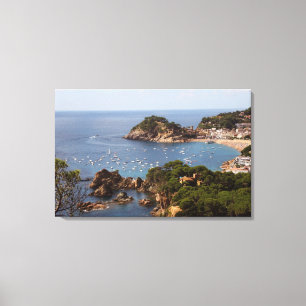 Impressão Em Tela TOSSA DE MAR. Cidade localizada na Costa Brava.