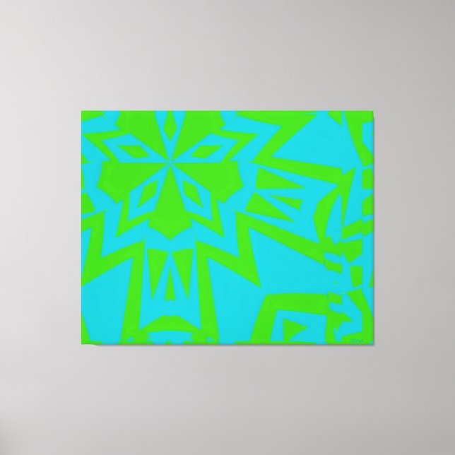 Impressão Em Tela Totalmente Abstrato (Frente)