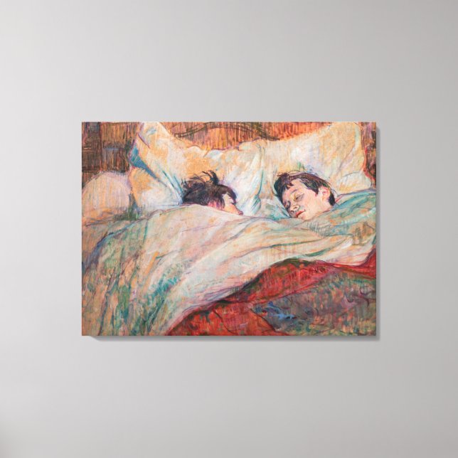 Impressão Em Tela Toulouse-Lautrec - A Cama (Frente)
