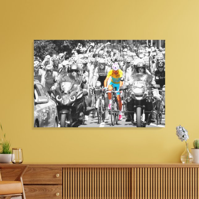 Impressão Em Tela Tour de France Yellow Jersey Peloton Cycling Race (Insitu(Sala de estar))