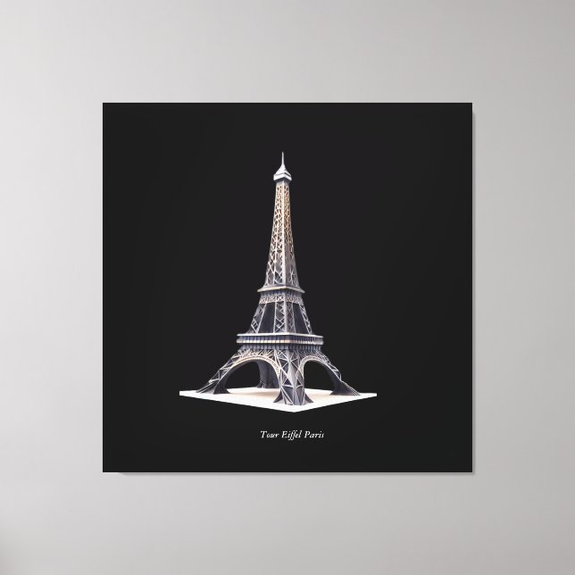 Impressão Em Tela Tour Eiffel Paris France (Frente)