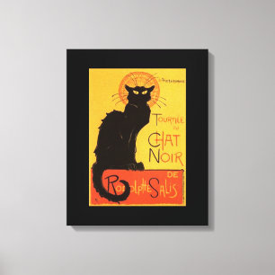 Impressão Em Tela Tournée du Conversa Noir, vintage do gato preto d