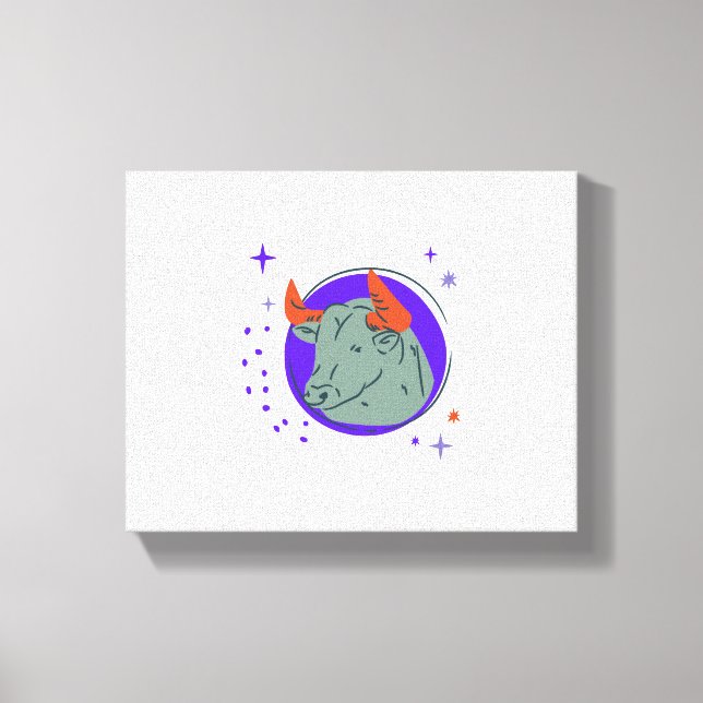 Impressão Em Tela Touro (Frente)