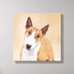 Impressão Em Tela Touro Miniatura - Pintura Terrier - Bonito Origina