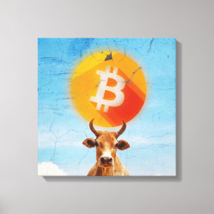 Impressão Em Tela Touro Resiliente Bitamect (HD Vibrante)