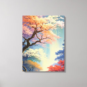 Impressão Em Tela Towering Titan: Uma Árvore Majestosa na Floresta