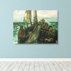 Impressão Em Tela Trabalhadores do Mar por Edouard Manet, Arte Antig
