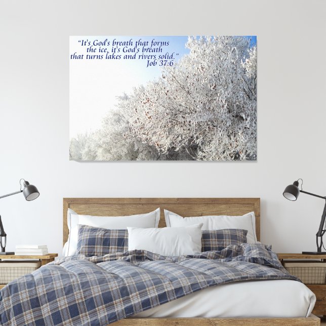 Impressão Em Tela Trabalho 37:6 Panorama Inspiracional de Inverno (Insitu(Quarto))