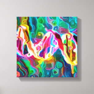 Impressão Em Tela Trabalho de arte da cadeia de DNA