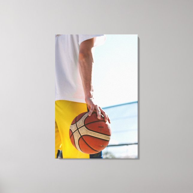 Impressão Em Tela Trabalho de arte de basquetebol (Frente)