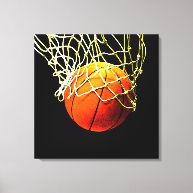 Impressão Em Tela Trabalho de arte de basquetebol (Frente)