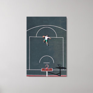 Impressão Em Tela Trabalho de arte de basquetebol
