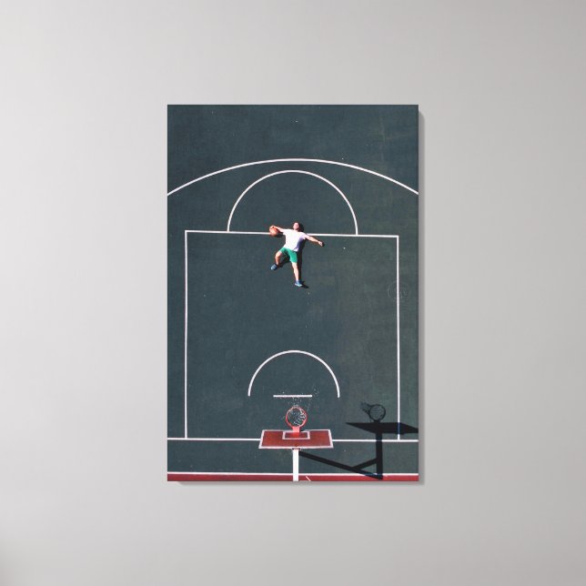 Impressão Em Tela Trabalho de arte de basquetebol (Frente)