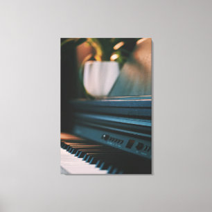 Impressão Em Tela Trabalho de arte de Piano Bonito