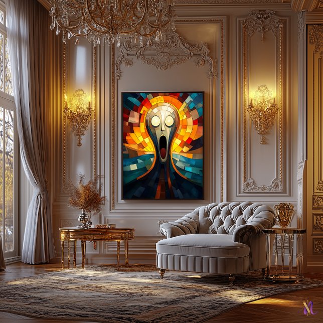 Impressão Em Tela Trabalho de arte de vidro do Gritar (Criador carregado)