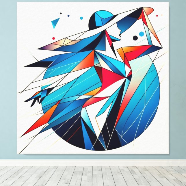 Impressão Em Tela Trabalho de arte visual impressionante nº 15 (Insitu(piso de madeira))