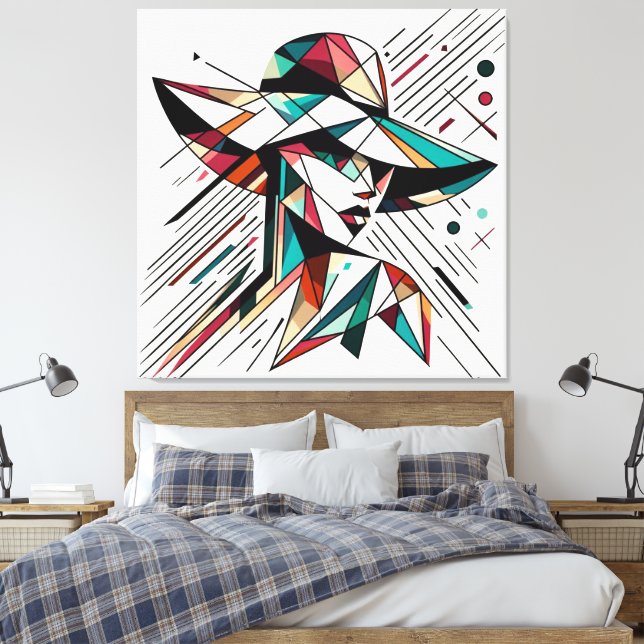 Impressão Em Tela Trabalho de arte visual impressionante nº 5 (Insitu(Quarto))