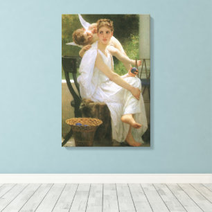 Impressão Em Tela Trabalho Interrompido por Bouguereau, Retrato de A