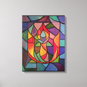 Impressão Em Tela Trabalhos artísticos originais flamejantes do
