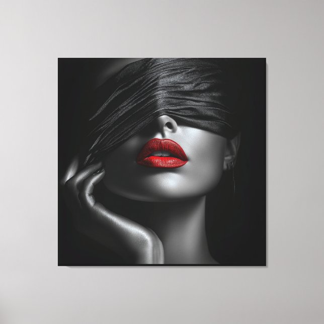 Impressão Em Tela Traço preto (Frente)