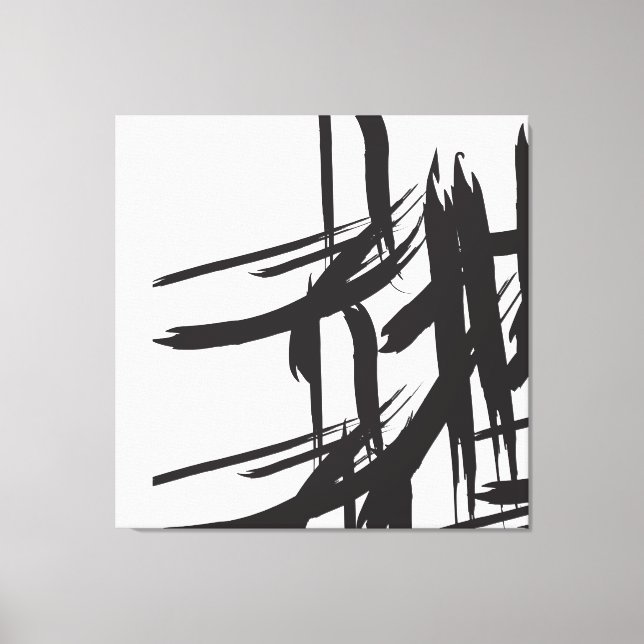 Impressão Em Tela Traços negros, por ©Lorena Depante (Frente)