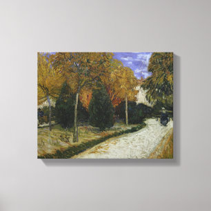 Impressão Em Tela Trajeto de Vincent van Gogh   no parque em Arles,
