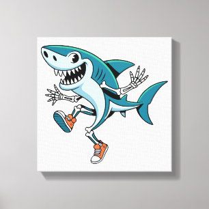 Impressão Em Tela Tralalalero Tralala SkeleBoo Halloween Design