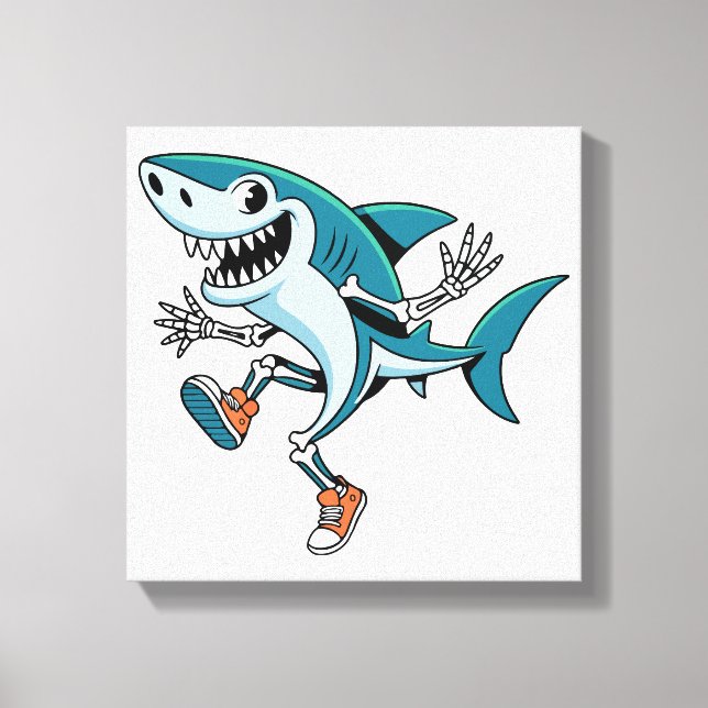 Impressão Em Tela Tralalalero Tralala SkeleBoo Halloween Design (Frente)