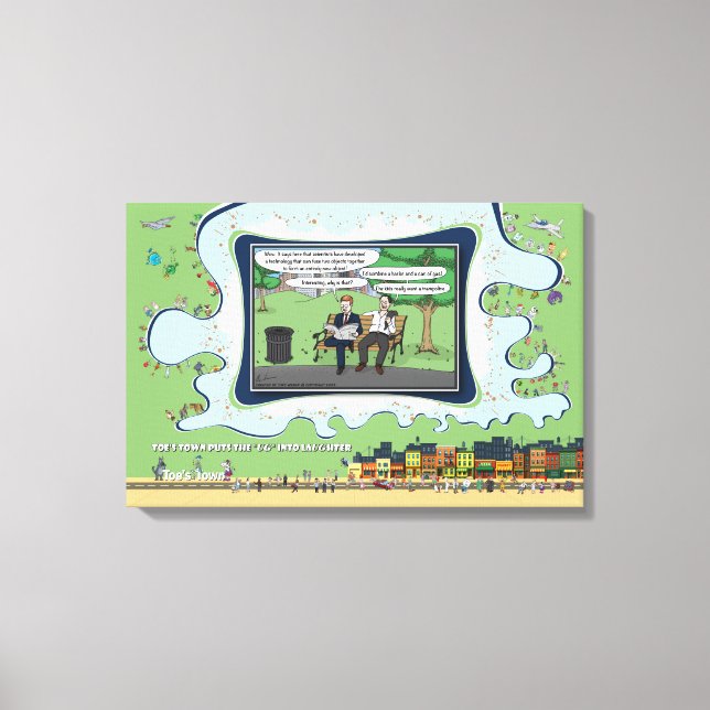 Impressão Em Tela Trampoline | Father’s Day 24x16 (Frente)