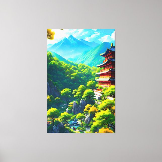 Impressão Em Tela Tranquilidade Imperial: Abraço da Natureza (Frente)