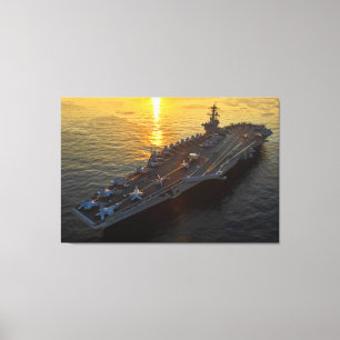 Impressão Em Tela TRANSPORTADORA AERONÁUTICA DOS EUA - CVN- 71 32x48