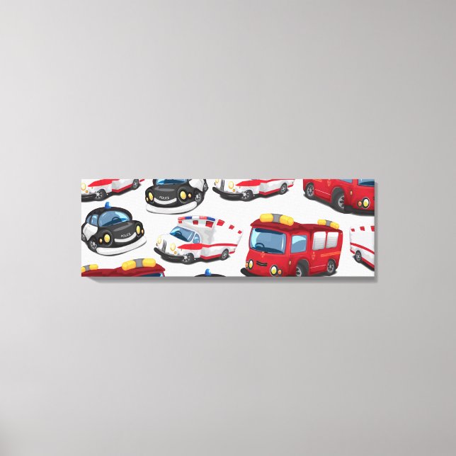 Impressão Em Tela Transportes policiais, ambulatórios e bombeiros (Frente)