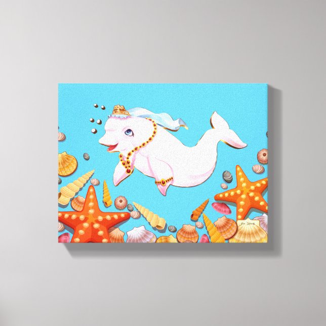 Impressão Em Tela Treasures Imprimidos Do Mar De Telas Esticadas (Frente)