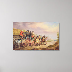 Impressão Em Tela Treinadores de correio na estrada: O "mercúrio"