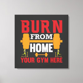 Impressão Em Tela Treino Motivacional de Academia em Casa