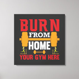 Impressão Em Tela Treino Motivacional de Academia em Casa