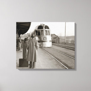 Impressão Em Tela Trem Burlington Zephyr, 1940