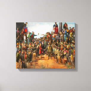 Impressão Em Tela Trem - Civil - A foto do champanhe 1869